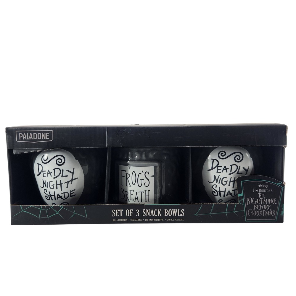 Paladone Tim Burtons‎ Nightmare Before Christmas Set of 3 Snack Dishes